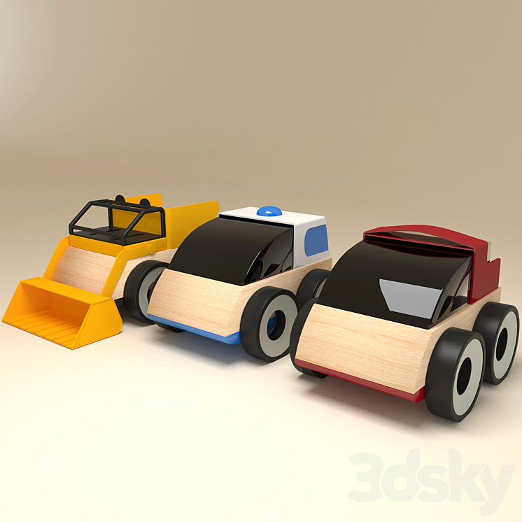 IKEA toy cars 3DS Max - thumbnail 2
