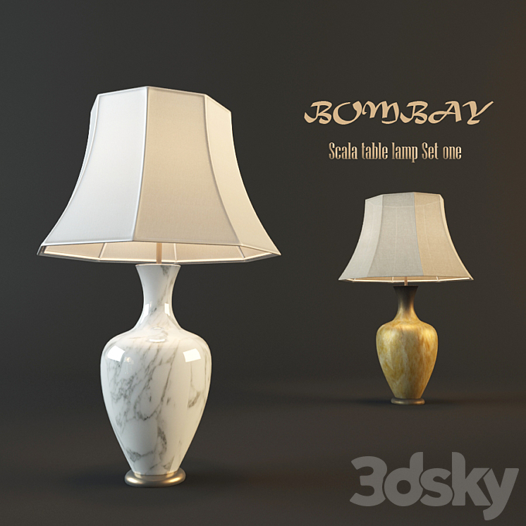 Scala Table Lamp Set One 3DS Max - thumbnail 1