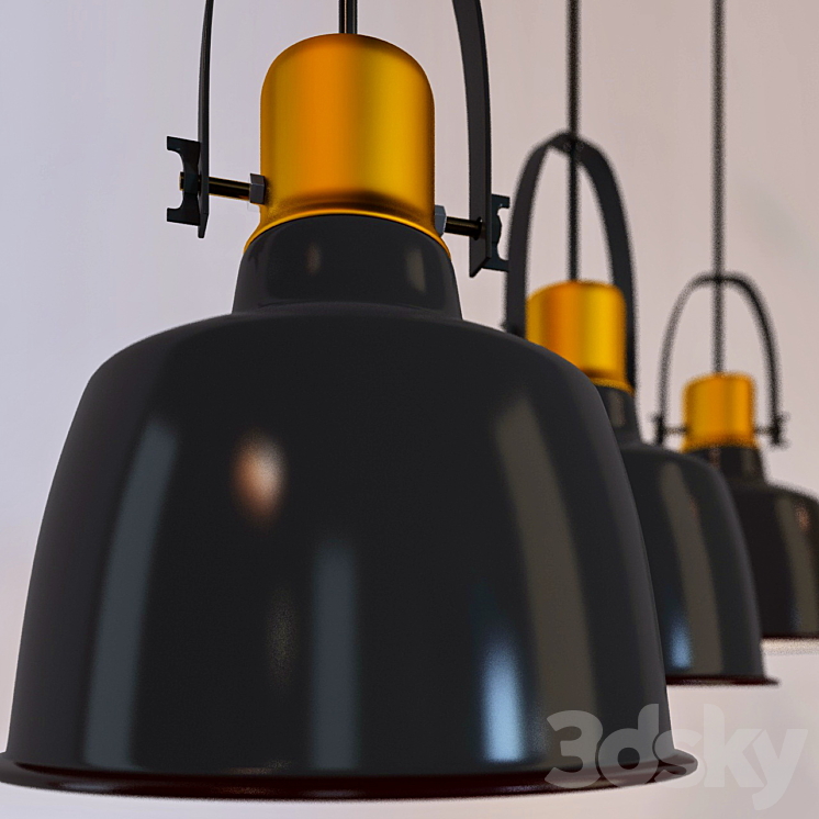Fixture Industirial Pendant Lights 3DS Max - thumbnail 2