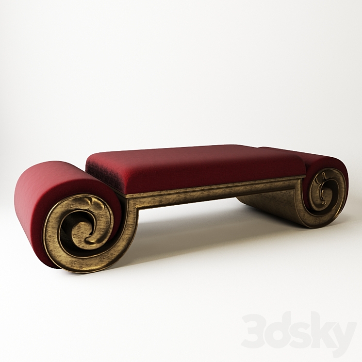 Bench Christopher Guy 3DS Max - thumbnail 1