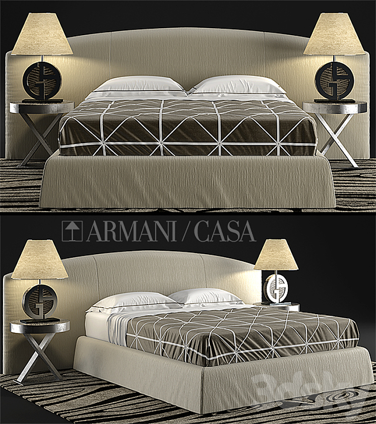 Bed Armani casa DANDY, CHERIE Bed 3D model