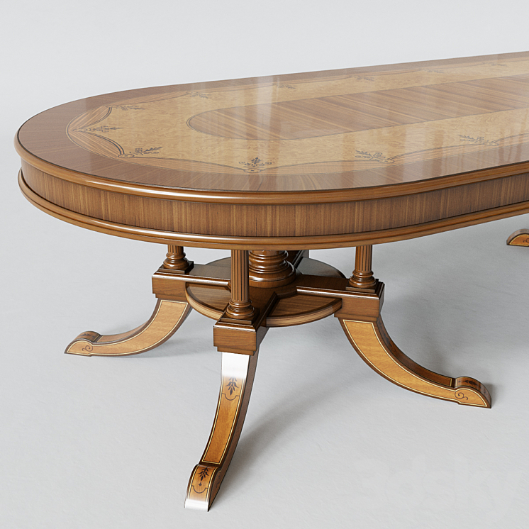 PROVASI 1213 Oval Table 3DS Max - thumbnail 2