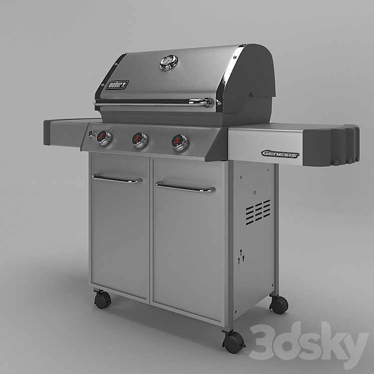WEBER GENESIS GRILL 3DS Max - thumbnail 2