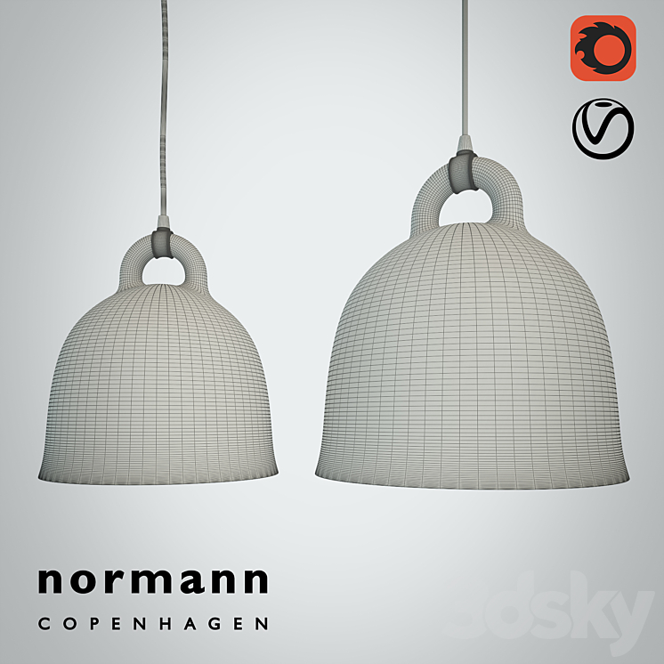 Norman Copenhagen – Bell Lamp 3DS Max - thumbnail 2