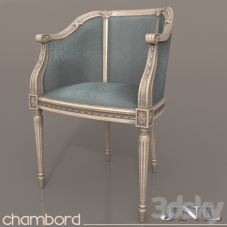 Rocking-chair Chambord by JNL 3DS Max - thumbnail 1