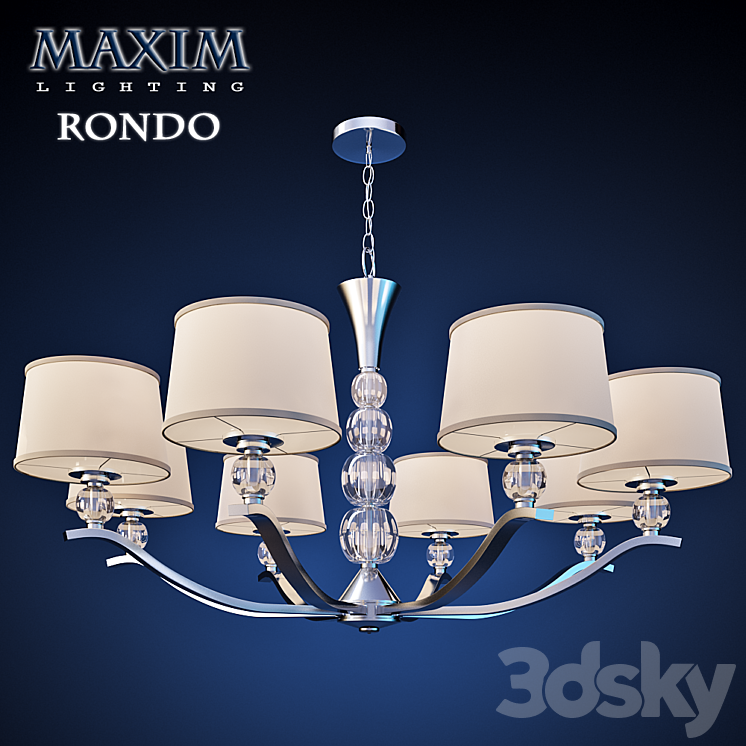 Maxim Lighting Chandelier Rondo 8-Light 3DS Max - thumbnail 1