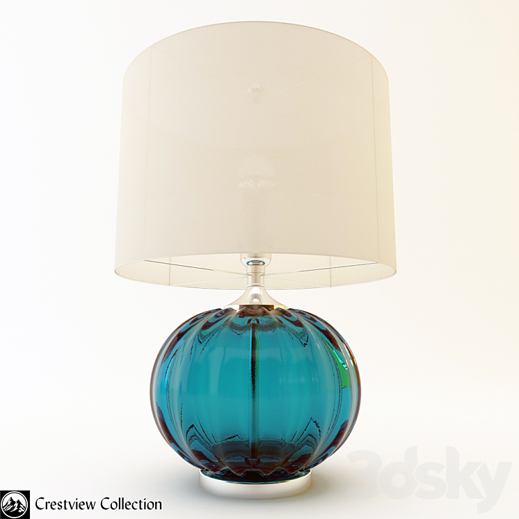 Table lamp Crestview Collection 3DS Max - thumbnail 1