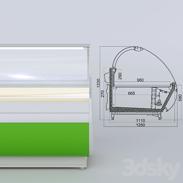 Show-window 3D Model