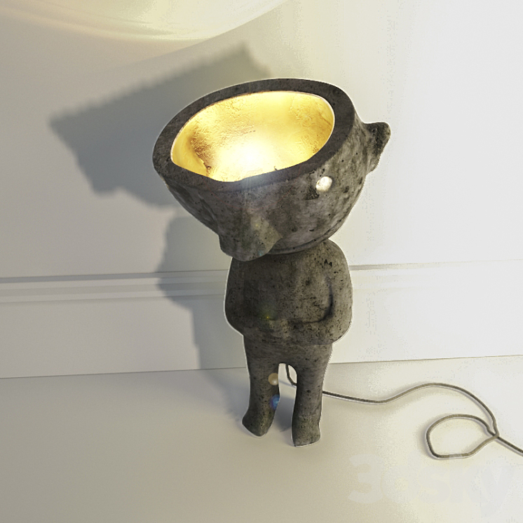 Table lamp handmade. 3D Model