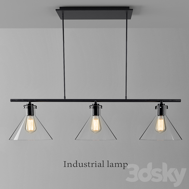 Industrial lamp 3D Model