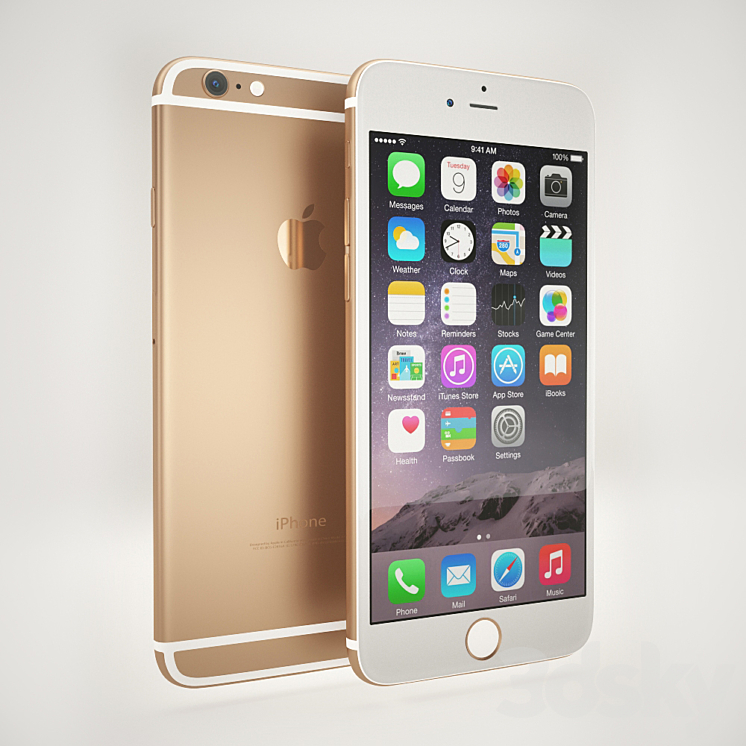 Apple iPhone 6S Gold 3D Model