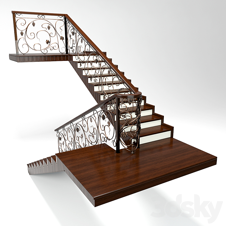 staircase forged 3DS Max - thumbnail 1