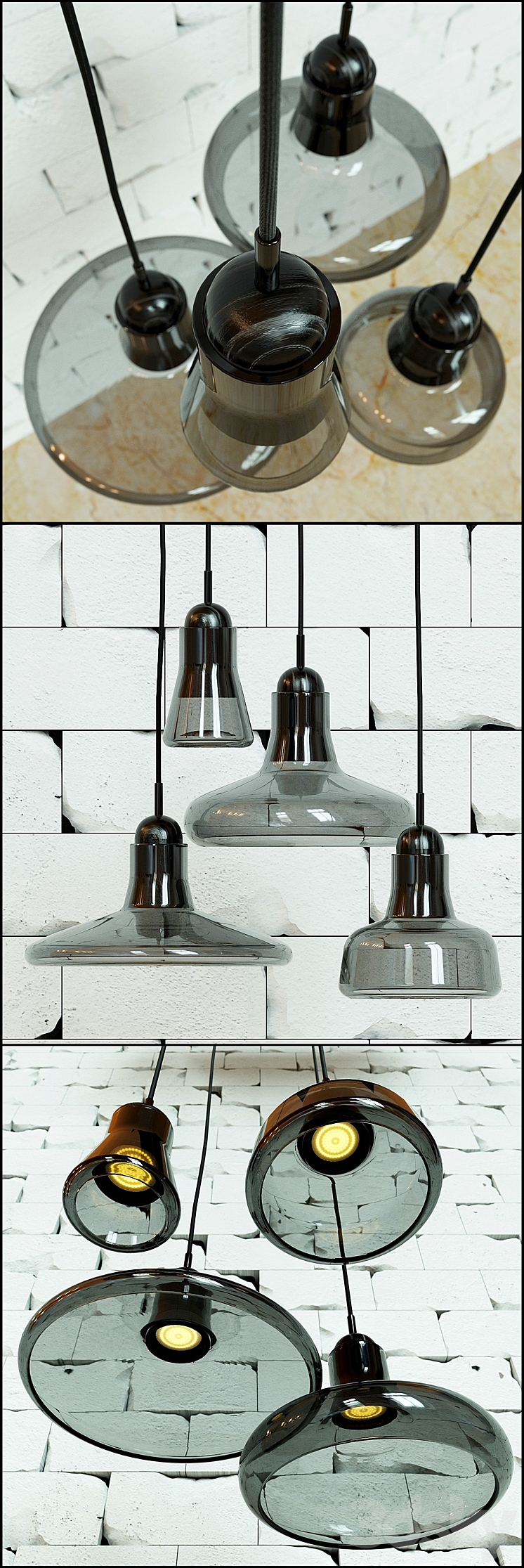 Hanging lamp SHADOW BY BROKIS (collection) 3DS Max - thumbnail 2