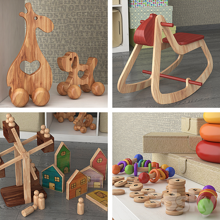Decorative sets for children №2 3DS Max - thumbnail 2