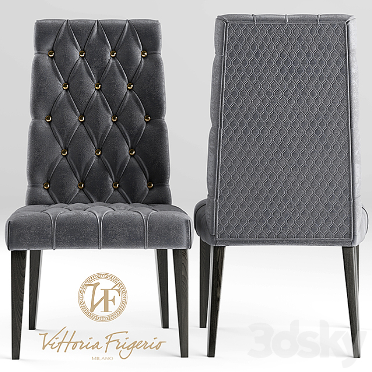 Table and chairs Vittoria Frigerio 3DS Max - thumbnail 2