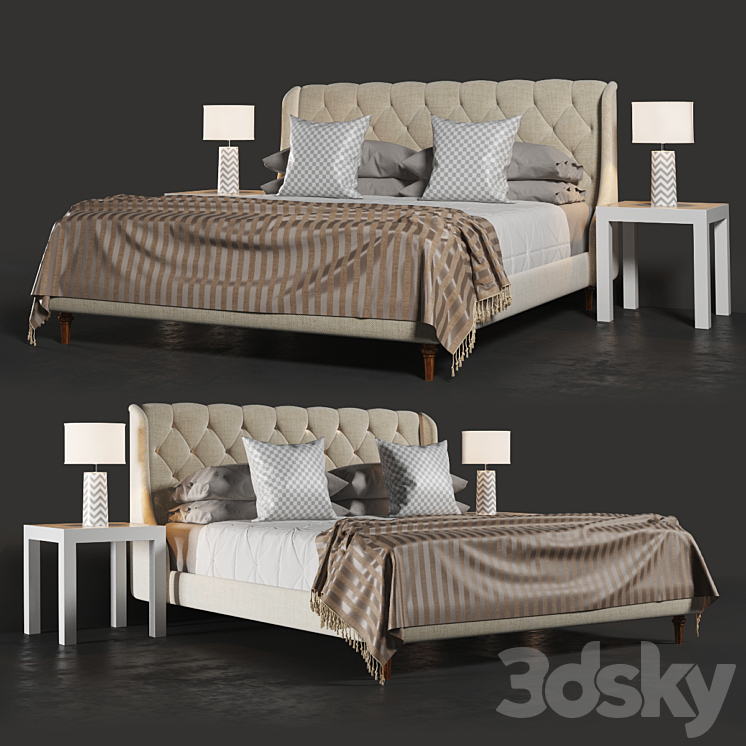 Bed 3DS Max - thumbnail 1