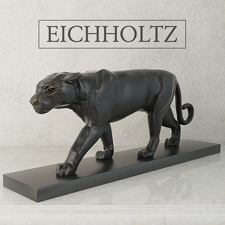 Eichholtz panther on marble 3DS Max - thumbnail 1