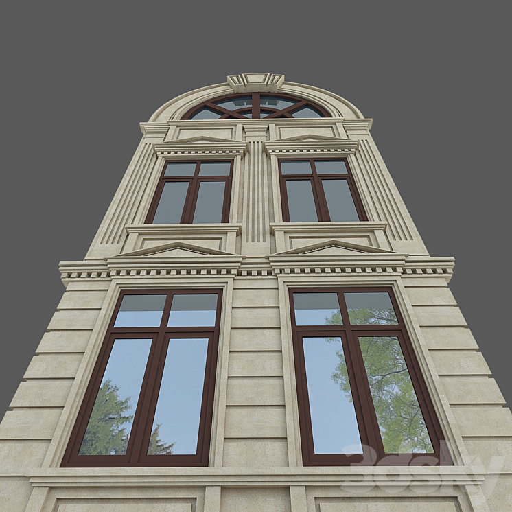 classical facade 3D Model