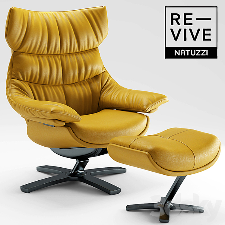 Armchair Re-vive by Natuzzi 3DS Max - thumbnail 1