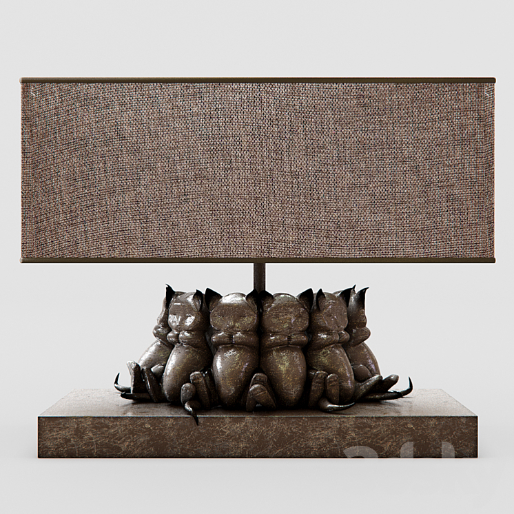 Table Lamp Sleeping Cats by Kare Design 3DS Max - thumbnail 1