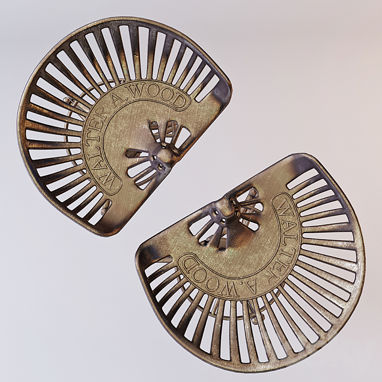 Cast-iron bar stool 3D Model