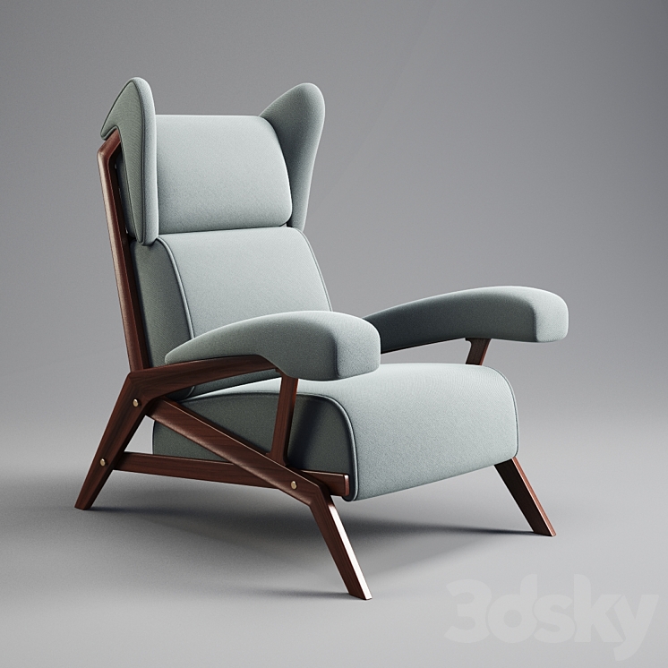 Axel Vervoordt Chair 3DS Max - thumbnail 1