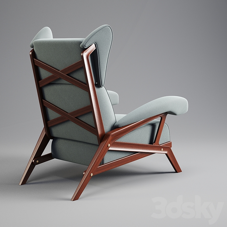 Axel Vervoordt Chair 3DS Max - thumbnail 2