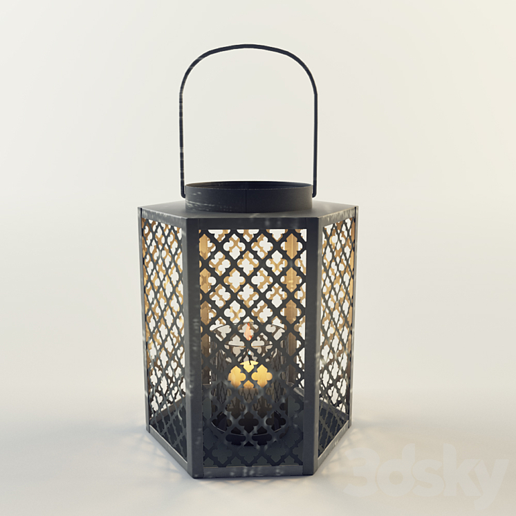 The lantern candle zara home Other decorative objects 3D model