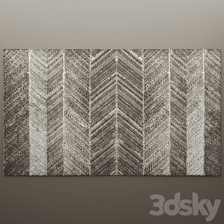 Decor for wall. Panel. 3D 3DS Max - thumbnail 1