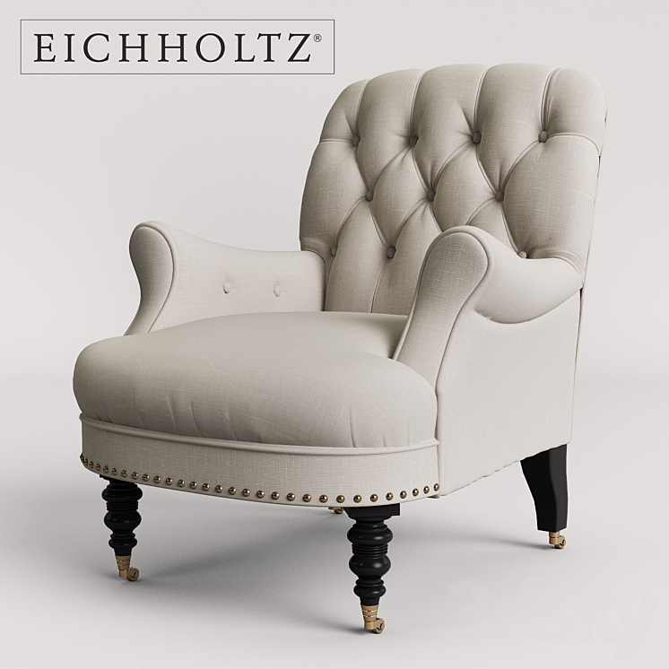 eichholtz 106874U Chair Barrington 3DS Max - thumbnail 1