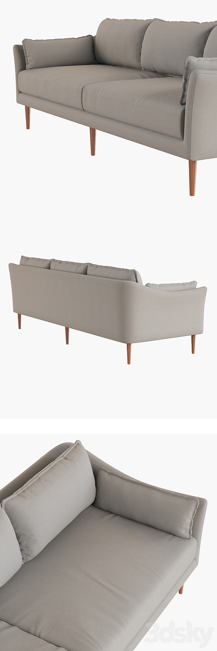 West Elm Antwerp Sofa 3D Model
