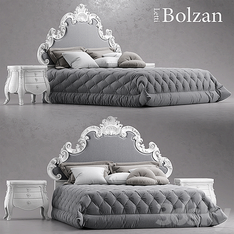 Bed Bolzan Letti FLORENCE CHIC 3DS Max - thumbnail 1