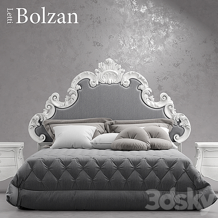 Bed Bolzan Letti FLORENCE CHIC 3DS Max - thumbnail 2