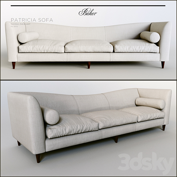 PATRICIA SOFA by Baker Furniture 3DS Max - thumbnail 1