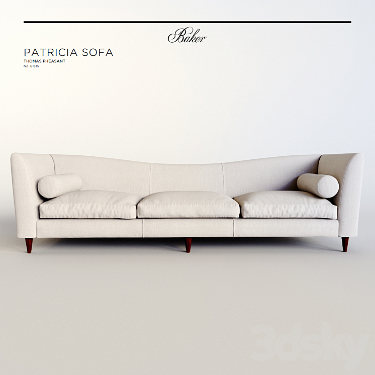 PATRICIA SOFA by Baker Furniture 3DS Max - thumbnail 2