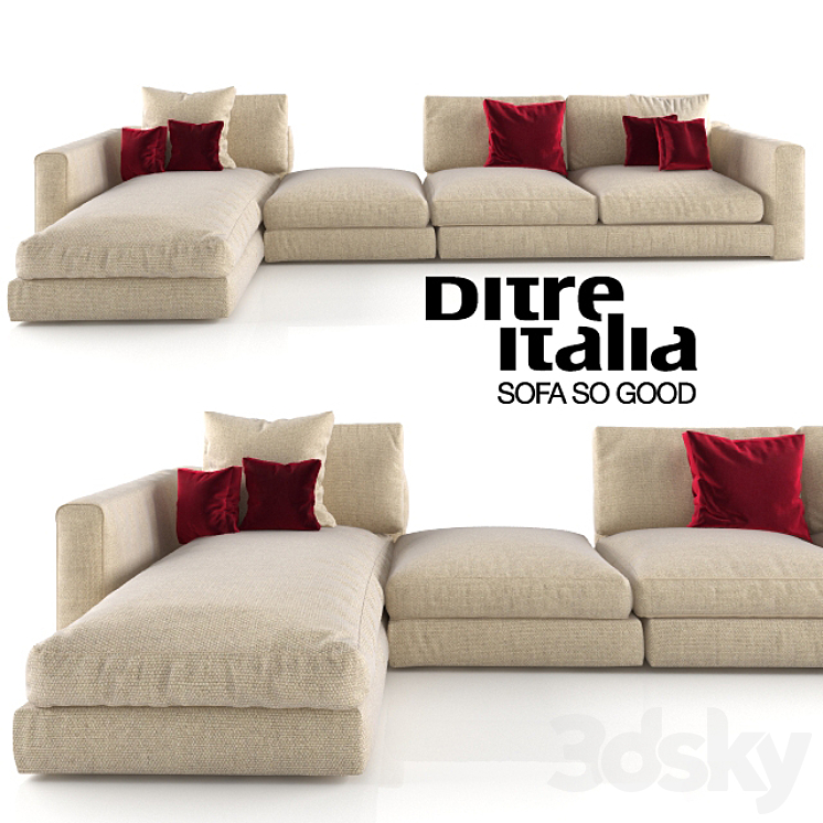Ditre Italia Urban sofa 3DS Max - thumbnail 2