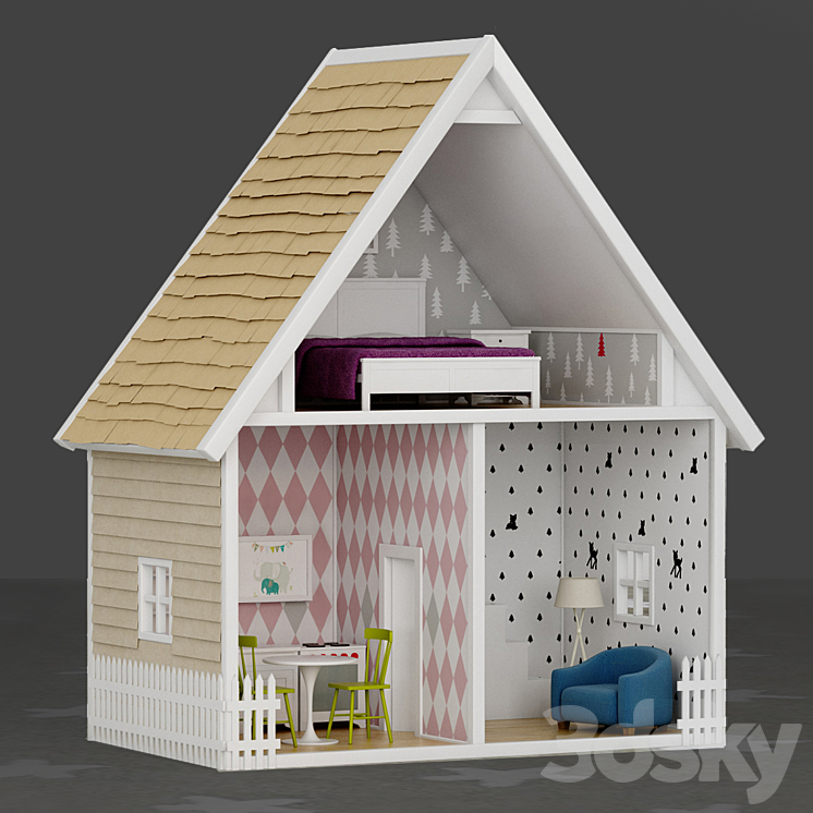 Doll house 3DS Max - thumbnail 1
