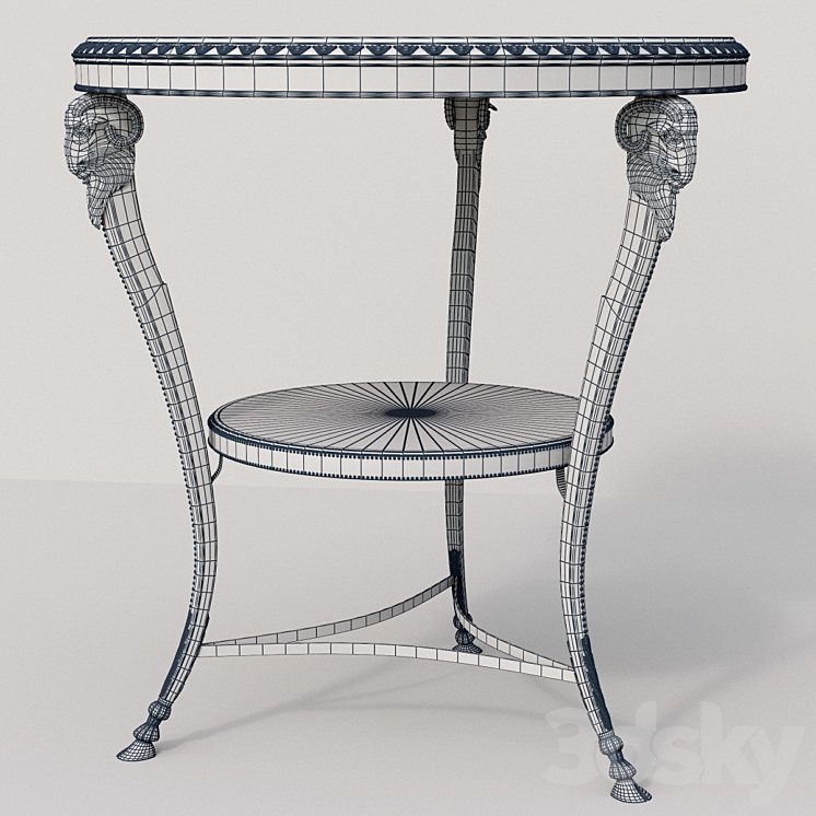 Belier 1116 Table of Bronze d'Art 3D Model