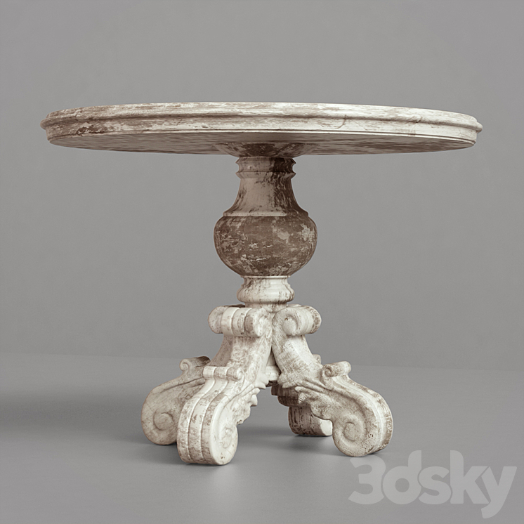 Table HORCHOW style of Provence. 3DS Max - thumbnail 2