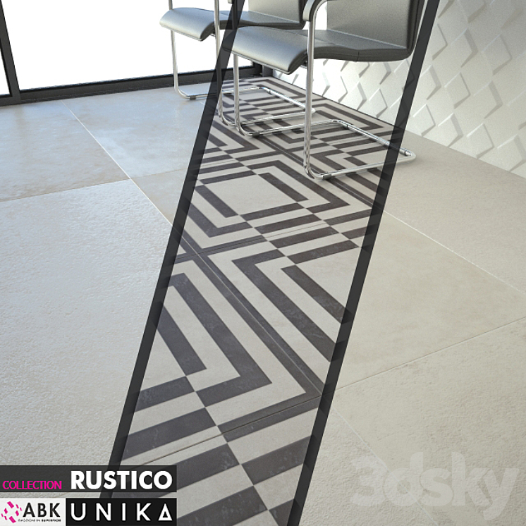 ABK COLLECTION RUSTICO UNIKA CREAM 3D Model