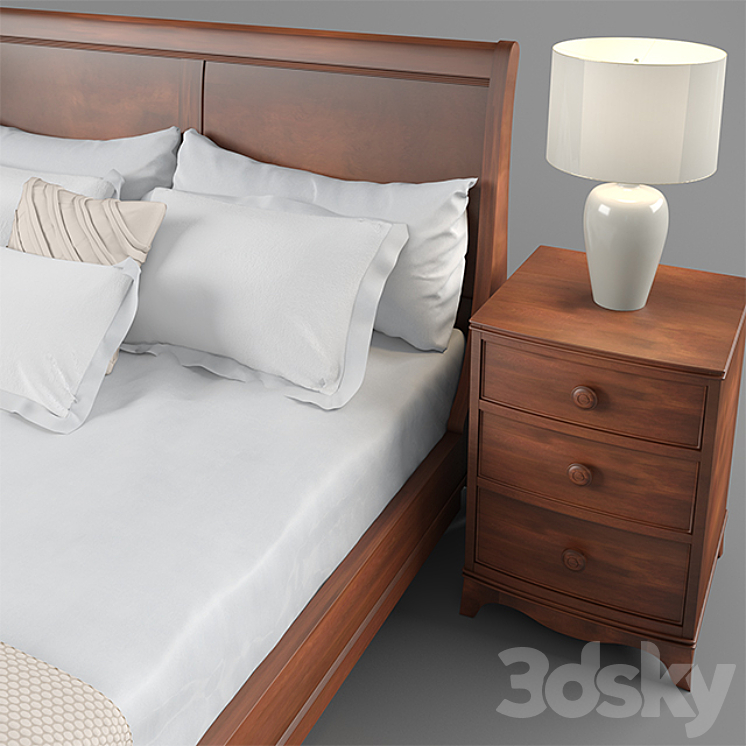 Laura Ashley Broughton Bed 3DS Max - thumbnail 2