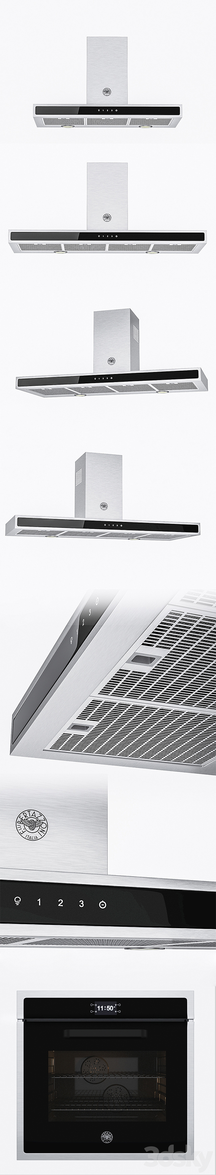 Bertazzoni set 01 3D Model