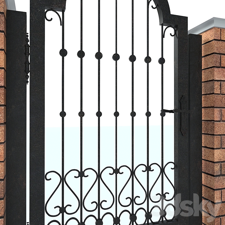 Cottage fence 3D Model