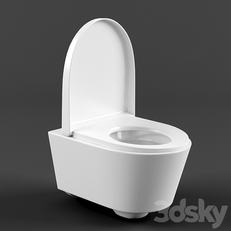Wall mounted toilet urb.y 52（model:514771_Oval_Vray）