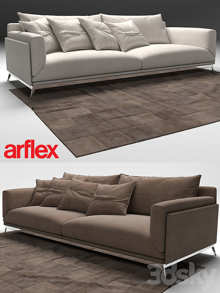 FAUBOURG SOFA by ARFLEX 3D Model