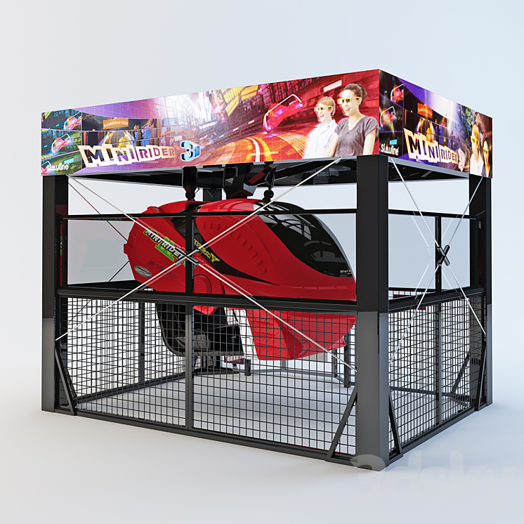 Attraction MiniRider 2 3D Model