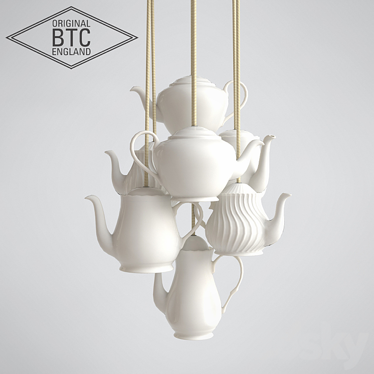 Original BTC Teapot Pendant light 3D model