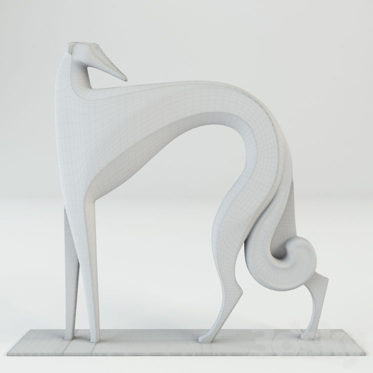 Greyhound 3D Model
