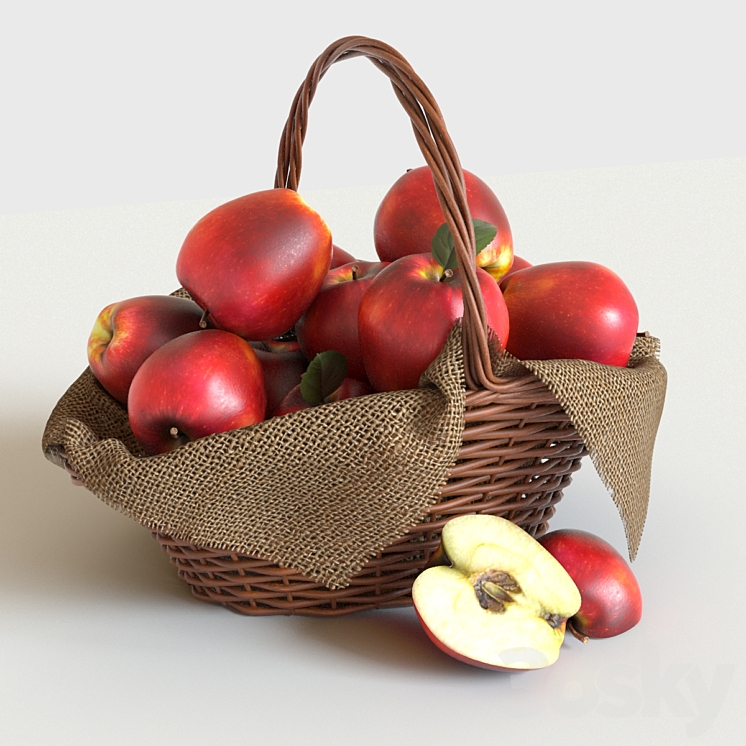 red apples 3DS Max - thumbnail 1