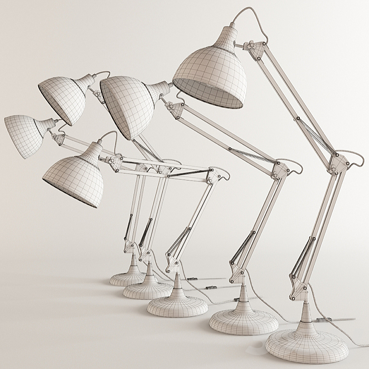 ANGLED TABLE LAMPS 3DS Max - thumbnail 2
